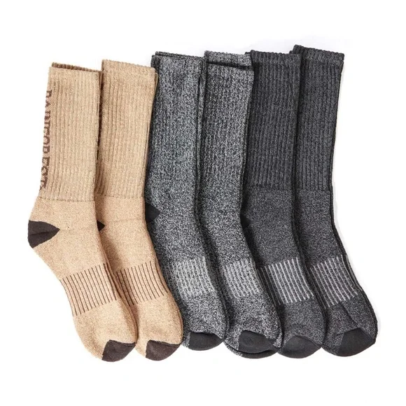 Rainforest 6 Pack Men’s Outdoor Crew Socks - Picture 2 of 6
